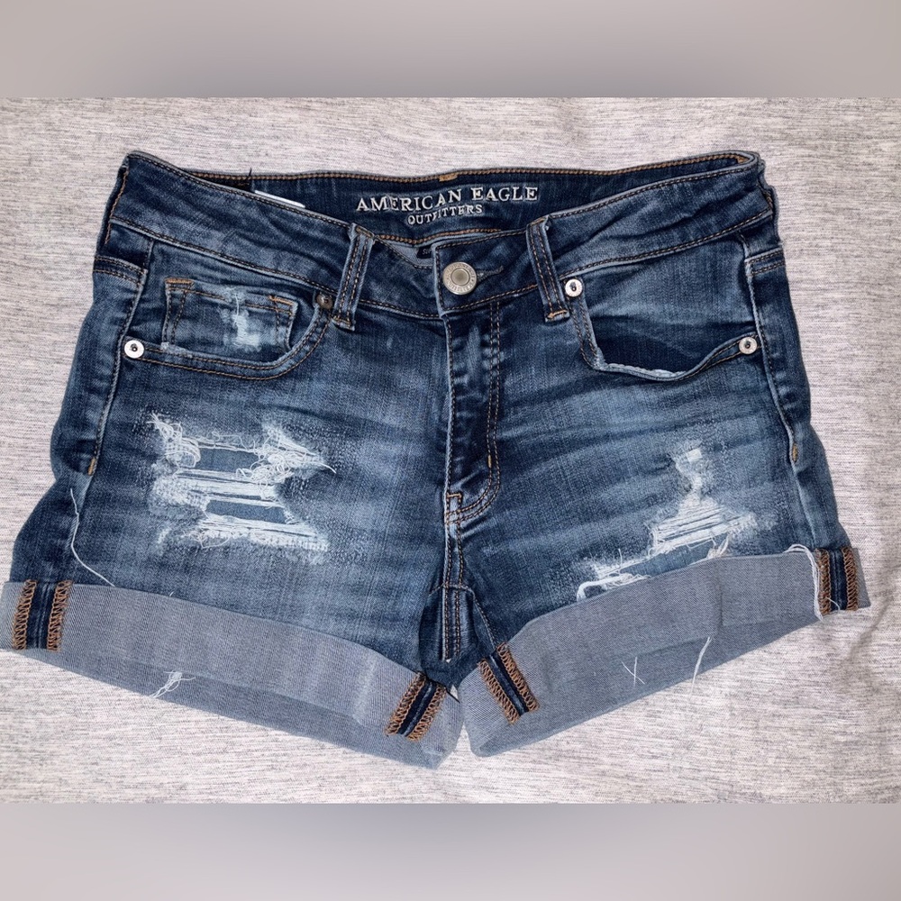 American Eagle Outfitters Distressed Denim Shorts